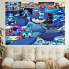 1pc Cartoon Rockman Game Megaman1 Tapestry, Living Room, Bedroom, Office, Party Decor, Ideal Festive Gift