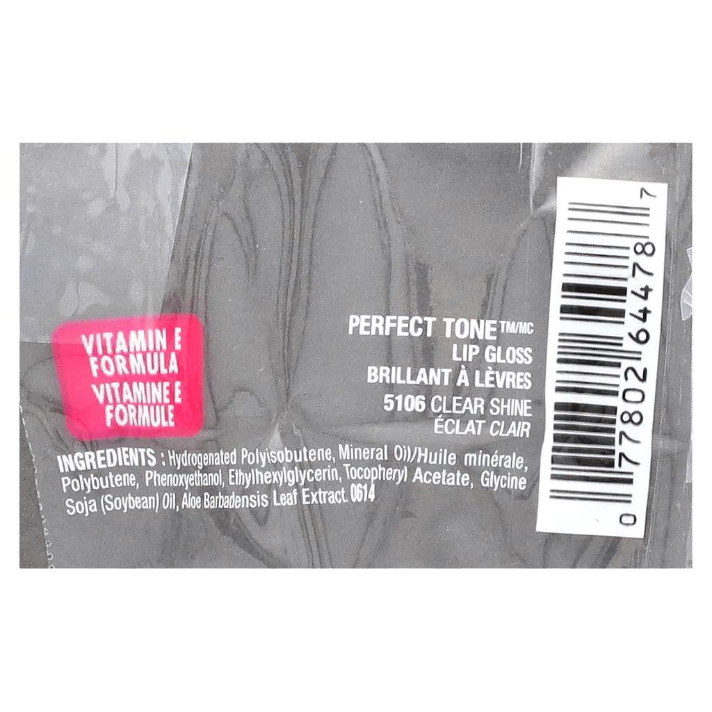 Perfect Tone, Lip Gloss, 5610 Clear Shine, 11.8 Ml (0.4 Fl Oz)