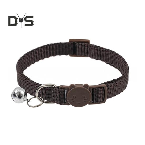 Guler pentru pisici cu clopot Guler moale de siguranță pentru pisici cu cataramă cu eliberare rapidă Guler din nailon reglabil pentru pisici cățeluș