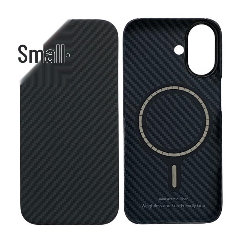 Apple iPhone 17 Ultra-thin Kevlar Case with Magnetic Suction, Alloy Frame, Aramid Fiber, and Half-wrapped Design