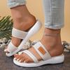 New Women Open Toe Casual Slippers  Breathable Outdoor Beach Platform Sandals Plus Size Solid Color Wedges Shoes Sandalias