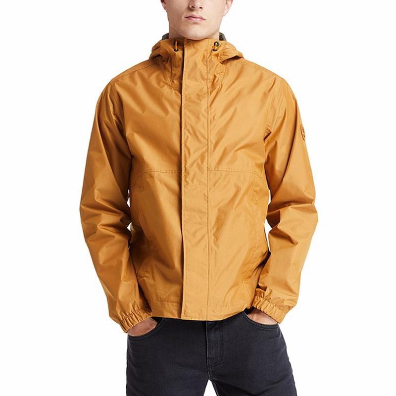 Timberland Verpackbare lässige Outdoor-Kapuzenjacke Herrenjacken Weizen A2EYF-P47