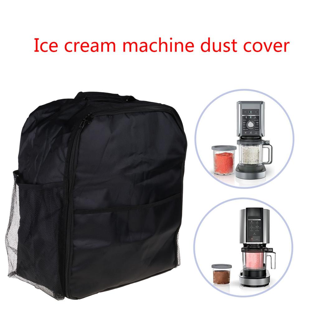 Black Dust Cover for Ice Cream Maker Delicate Ice Cream Maker Dust Cover Compatible for Ninja Ice Cream Maker Machine
