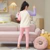 Girls Winter Pajama Set Cotton Long Sleeve Sleepwear Cartoon Print Home Outfit Ages 8