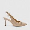 Classic Ankle Strap Sandals Woman Slides Casual Thin High Heels Shoes Women Solid Slip on Pointed Toe Summer Sandals Plus Size