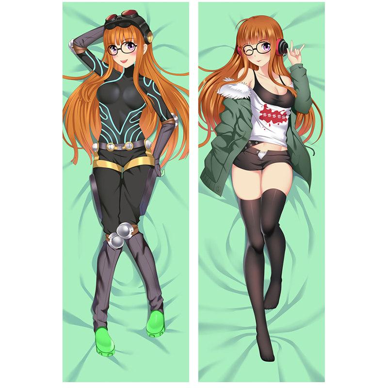 

60x180 см аниме-игра PSP Persona 5 наволочка P5 Dakimakura чехол трикотажное 3D двухстороннее постельное белье обнимающее тело наволочка 50x150cm Peach Skin зелёный