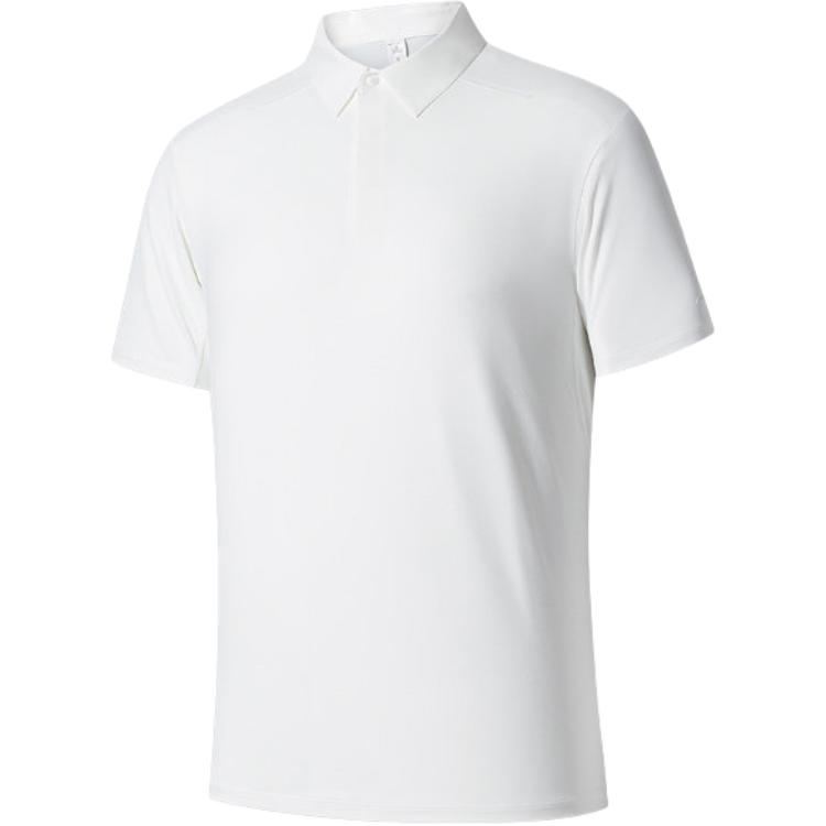 Anta Champion All-Weather Series Sports Casual Simple Pullover Short Sleeve Polo Shirt Men Polo Shirts Paper-White 152520140-2