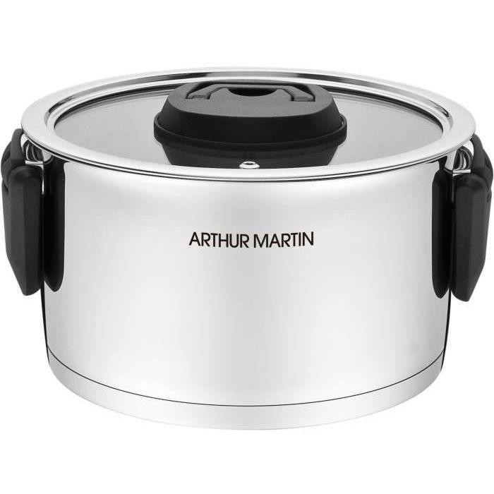 Set aus 3 Kochtöpfen mit klappbaren Griffen Arthur Martin - AM6321