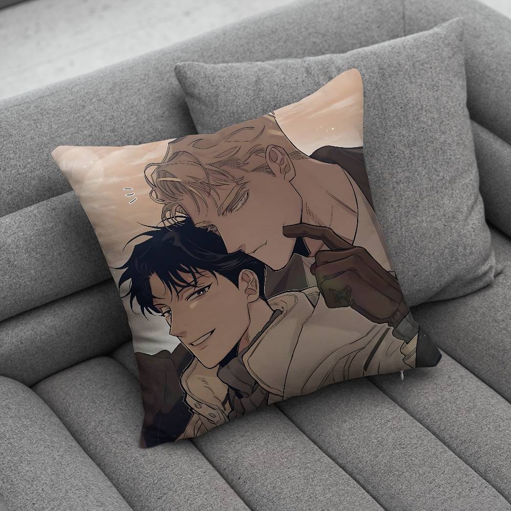 Manga CCodename Anastasia Pillow Case Square DoubleSided Printing Short Plush Sofa Cushion Cover Bedroom Bedside Pillow