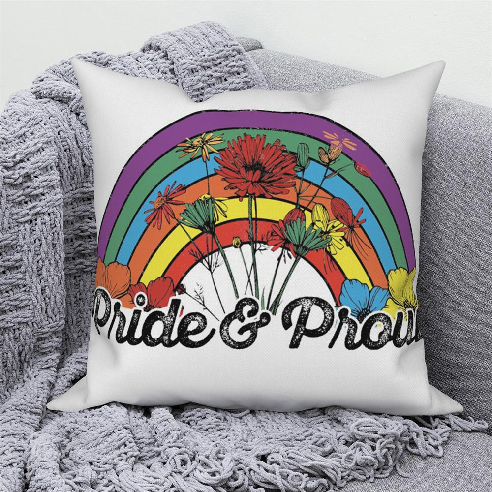 Pillow Cover Decoration Home Office Bedroom Cartoon Rainbow Cloud Sofa Decorative Cushion