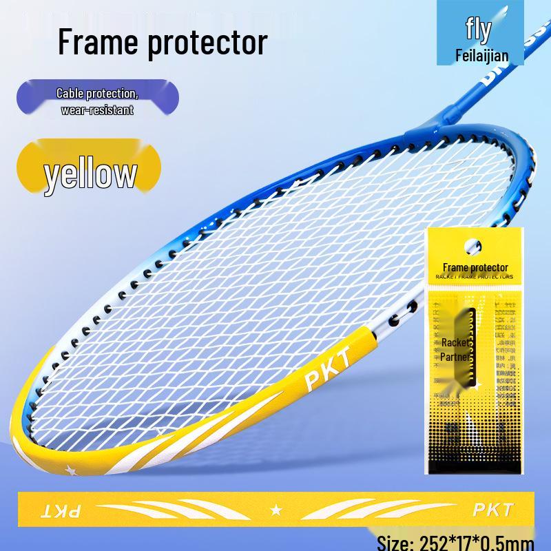 Αόρατος Προστατευτήρας Πλαισίου Ρακέτας Μπάντμιντον: Διαφανής Αυτοκόλλητη Ταινία Άκρης, Αντι-Φθοράς, Προστασία από Ξεφλούδισμα Βαφής, Σχεδιασμός Χωρίς Μαρκάρισμα.