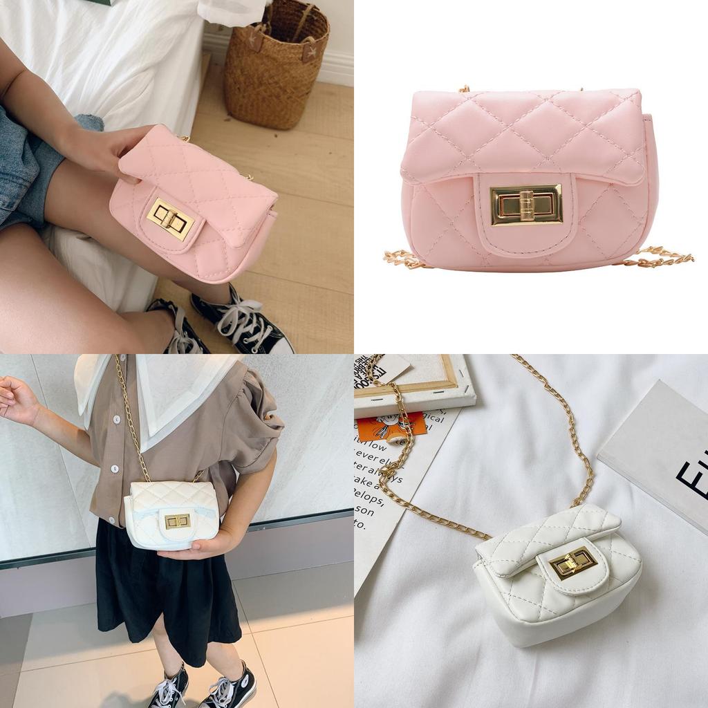 Childrens Fashion Girls Princess Crossbody Bag With Pu Leather And Chain Accessory For Daily Use