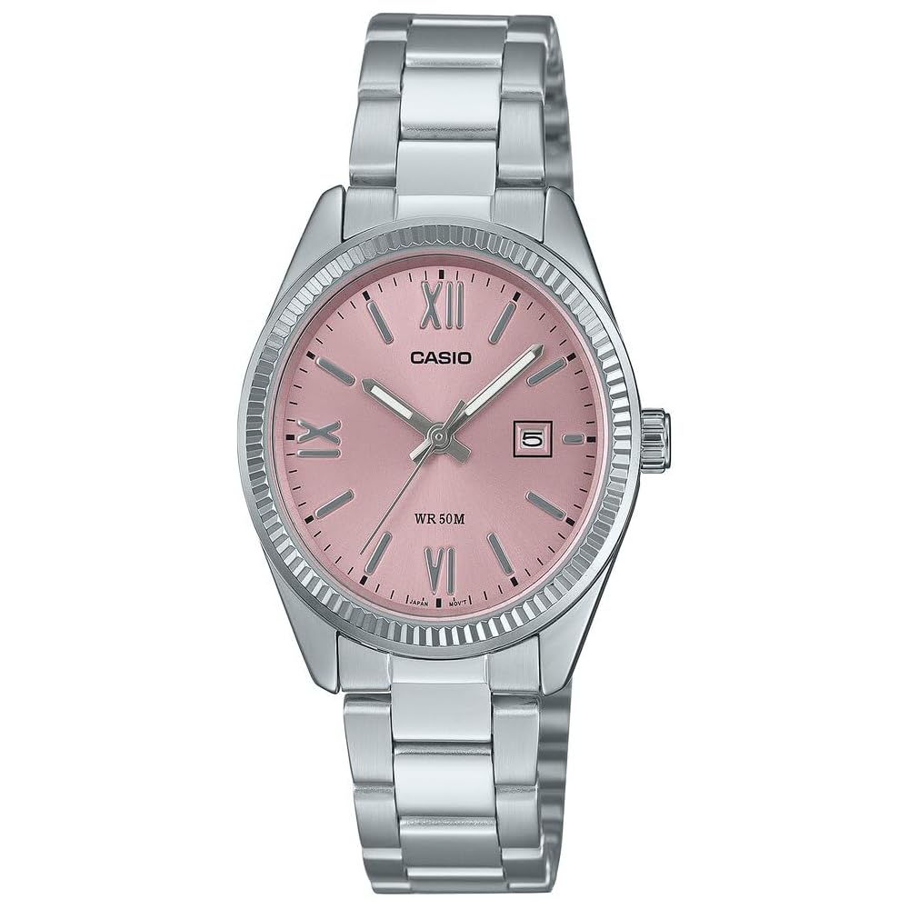 Casio LTP-1302DD-4A1VDF Women s Pink Watch Stainless Steel Band Quartz Movement