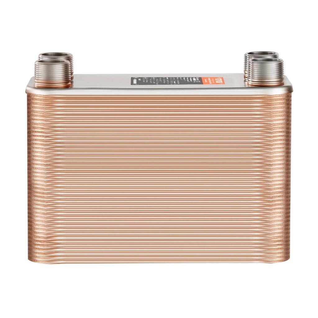 80 Plate Heat Exchanger 4*1-1/4" MNPT Ports 5"x 12" Brazed 316L St. Steel