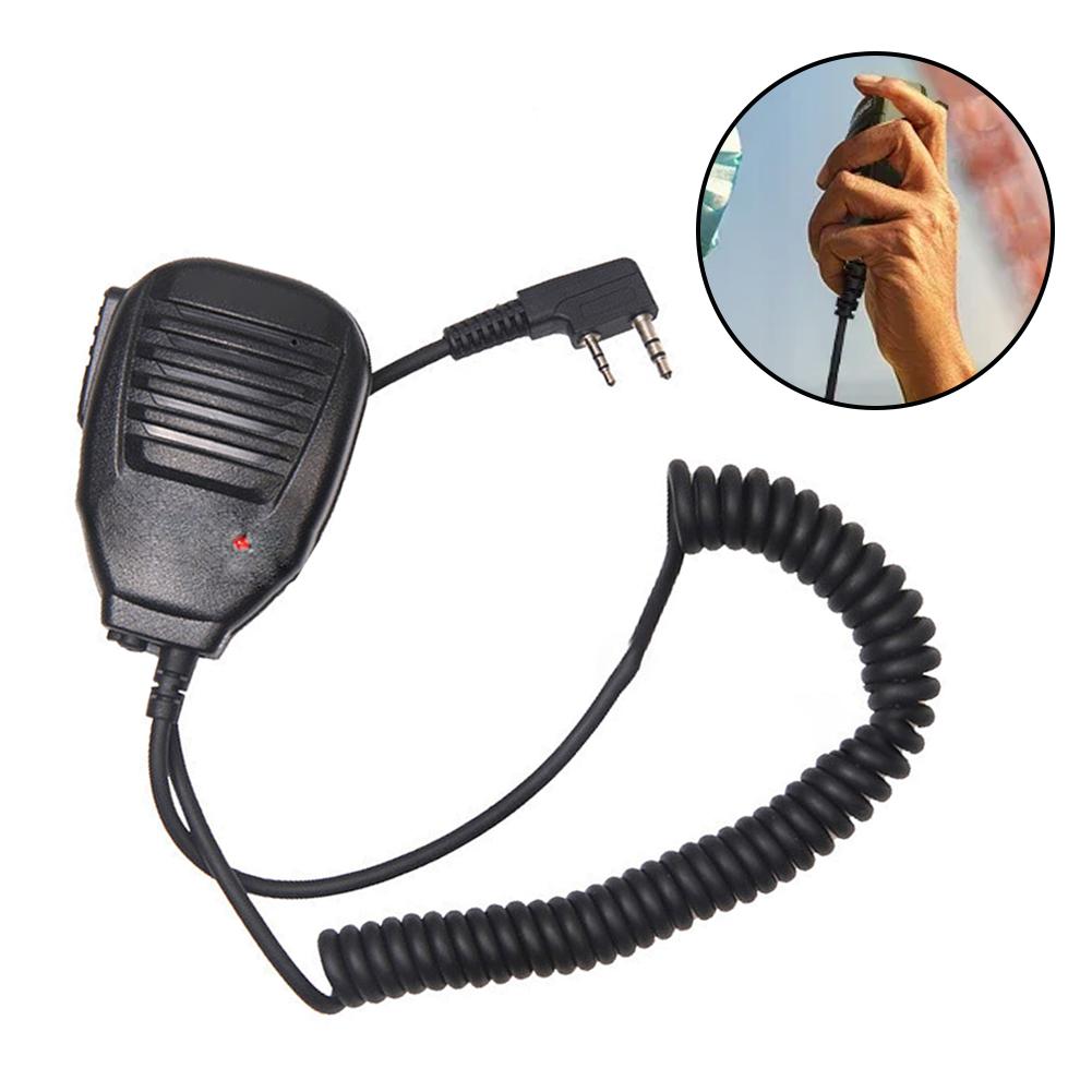Speaker Mic for Baofeng UV-82 UV-10R UV-16 UV-17 UV-G30 PRO UVK5 Talkie PU Spiral Cable 36mm Speaker 9.7x6.7mm