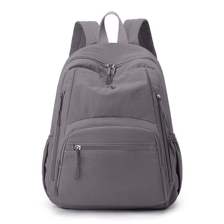 Casual Daypack for Woman Waterproof Nylon Backpack Simple Large Capacity Bookbag Lightweight School Backpacks Ladies Travel Bags