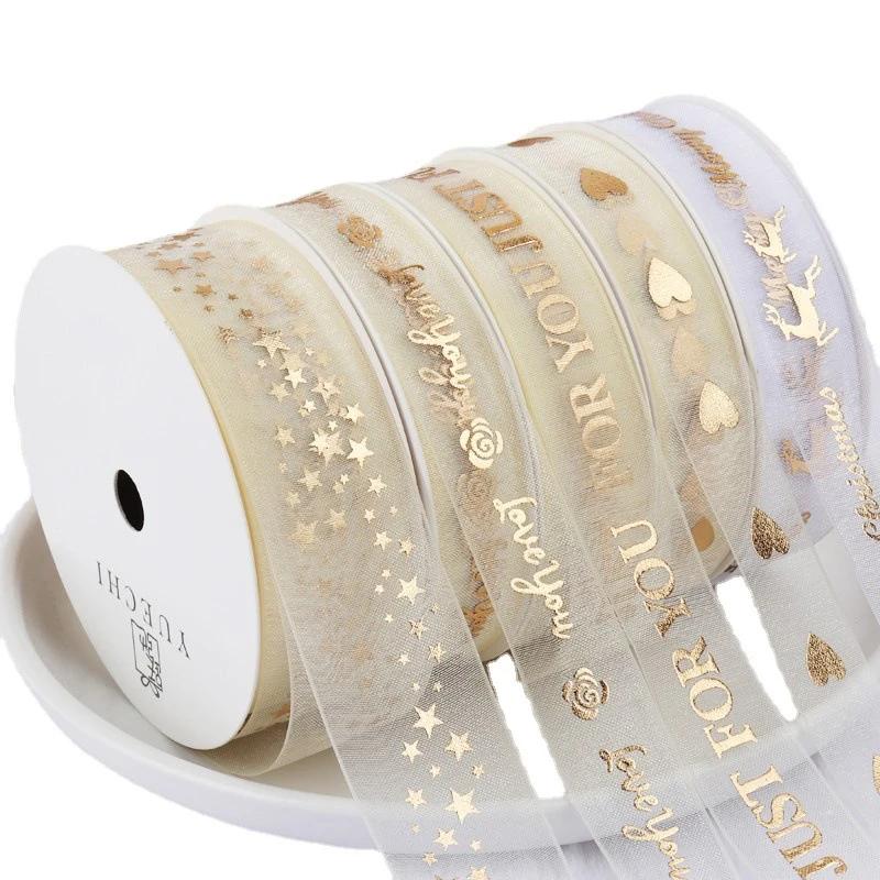 9M Ribbon for Bows Gift Ribbon Satin Christmas Ribbon Lover Wedding Event Party Cintas Decorativas Apparel Sewing Supplies DD005