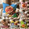 Cartoon A-Anpanman Niedliche Kissenhülle Mehrzweck-Kissenbezug für Zuhause & Auto - Wendbar, Weich & Strapazierfähig für den täglichen Gebrauch