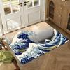 H-Hokusai O-Ohara K-Koson Floor Mat Floor Mat Soft Flannel Non-Slip Door  Rug for Living Room