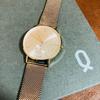Used [Working/With Box] Knot Watch [Rose Gold Dial + Gold Mesh Strap]
