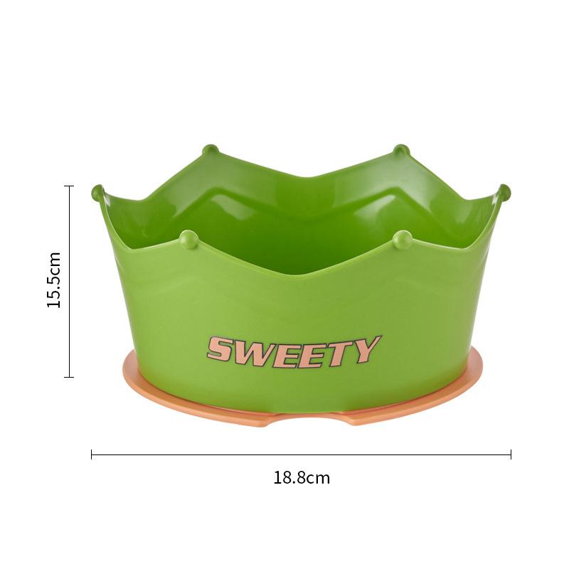 

Cat Bowl Non-slip and Anti-tip A Bowl Twice Use The Slow Food Bowl To Lick The Plate Large Capacity Dog Bowl Cat Food Bowl 18.8*15.5cm