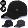Middle-aged and elderly hats r-label ear protection back sealing baseball cap fleece-linedthickened windproof men's peaked cap