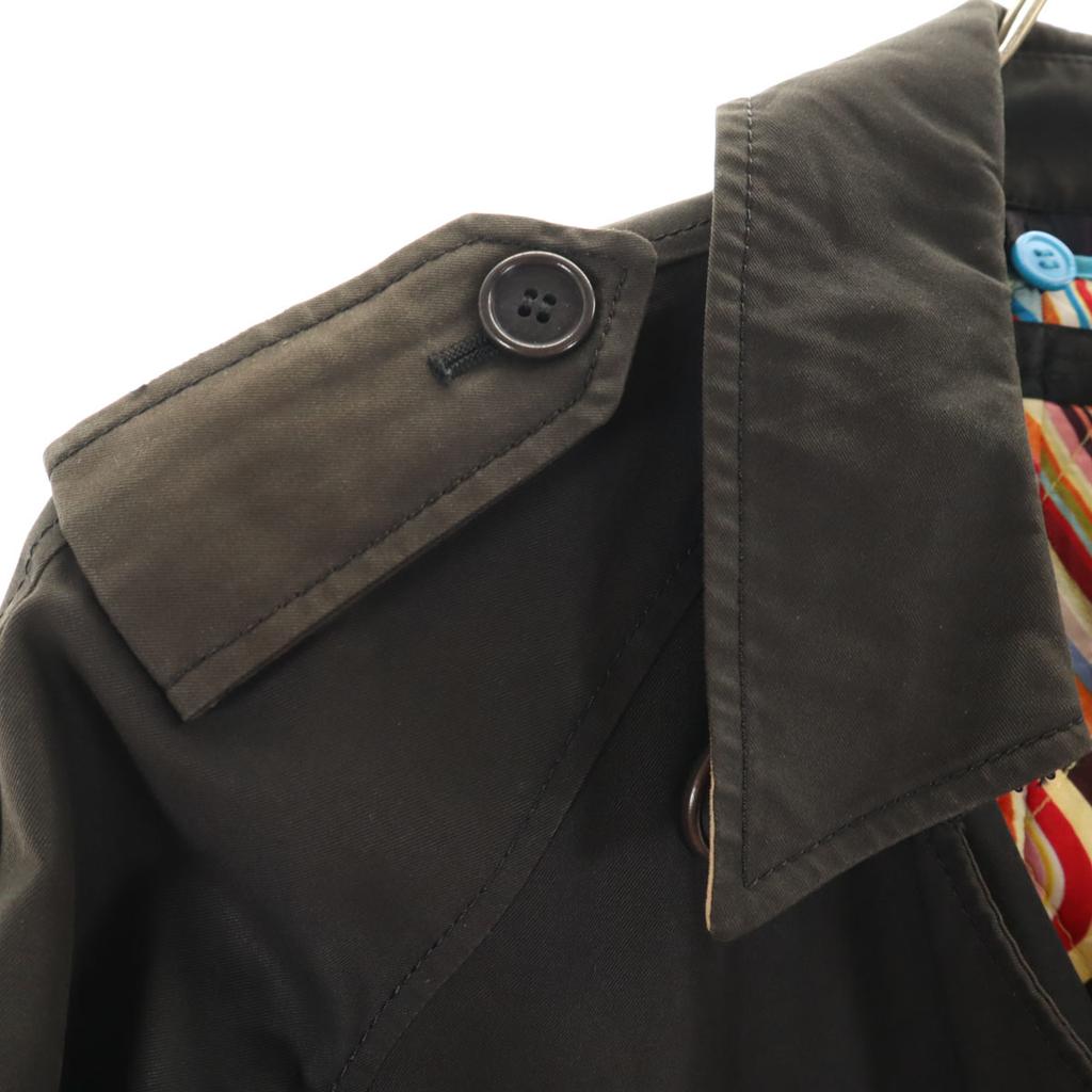 Paul Smith BLACK trench coat 40 black With liner Women Used