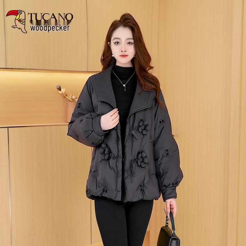 

Women s Elegant Black Duck Down Winter Jacket XL