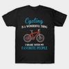 Men Black Print T-shirt Cycling Is A Wonderful Thing No-Cut Transfer Paper Print Cotton Tshirt