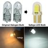 10Pcs White LED T10 W5W COB Canbus Silicone Car License Plate Light Lamp