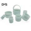 8Pcs/Set Cookie Cutters Sturdy Reusable Plastic Wavy Round DIY Dough Shape Molds for Baking