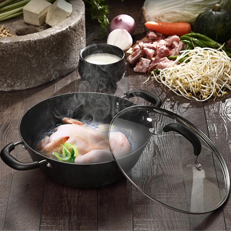 Supor 32cm Deep Cast Iron Wok