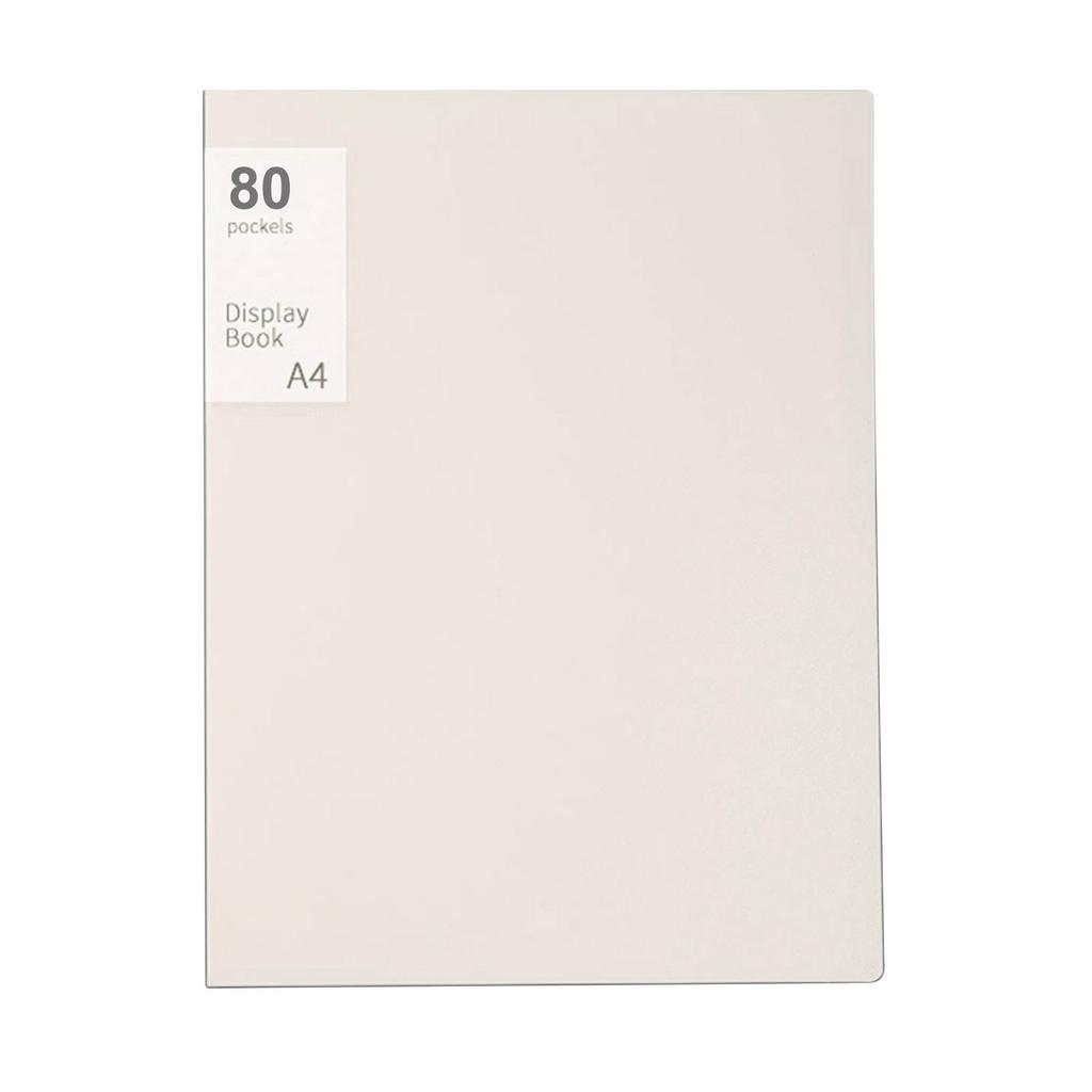 80page A4 Storage Folder,Durable & Fashionable With Clear View Panels Reusable File Organiser,Document Storage-Binder For Office