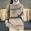 Women Sweater 100% Wool TIDENOVEL O-neck Knit Pullover Thick Winter Jumpers Female Knit Tops