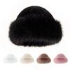 New Fluffy Fur Women's Winter Hat Warm Ear Protection Snow Ski Cap For Women Luxury Plush Fisherman Hat Warm Thicken Winter Hat