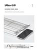 CLS Outdoor IGT Aluminum Folding Table with Hanging Rack and Portable Storage Basket
