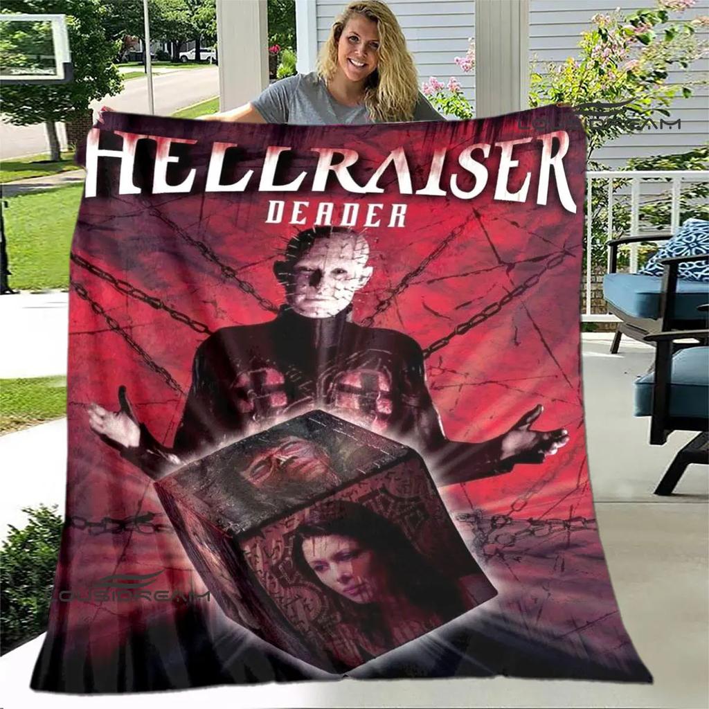 Hellraiser Horrorfilm bedruckte Decke Kinder warm schön Flanell weich und bequem Heim Reise Decke Geburtstagsgeschenk