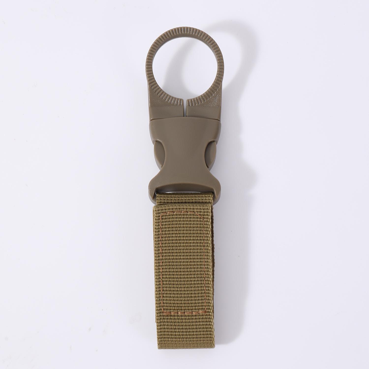 Tactical Webbing Water Bottle Carabiner Clip - Multi-functional Quick Release Hanger Buckle