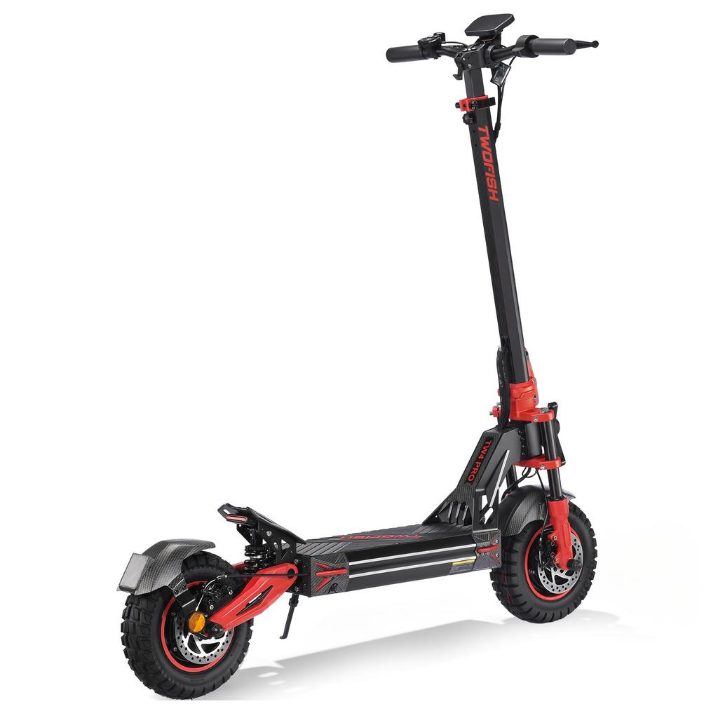 TWOFISH TW4 PRO Elektroroller für Erwachsene 2000W Hochleistungsmotor 52V 23AH Akku 11 Zoll Reifen Strapazierfähig Off-Road Fahren E-Scooter