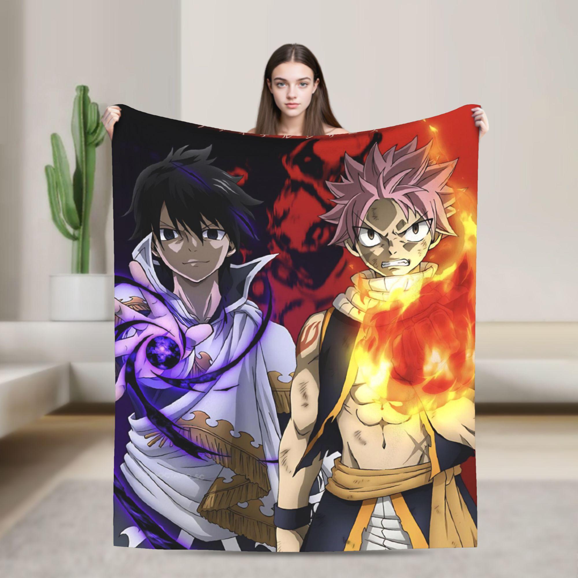 

Fairy Tail Blanket Picnic Flannel Throw Blanket For Outdoor Soft Customized Quality Bedspread Gift 75x90cm