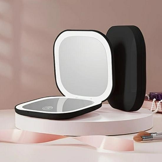 LED Foldable Double-Sided Makeup Mirror with USB Charging