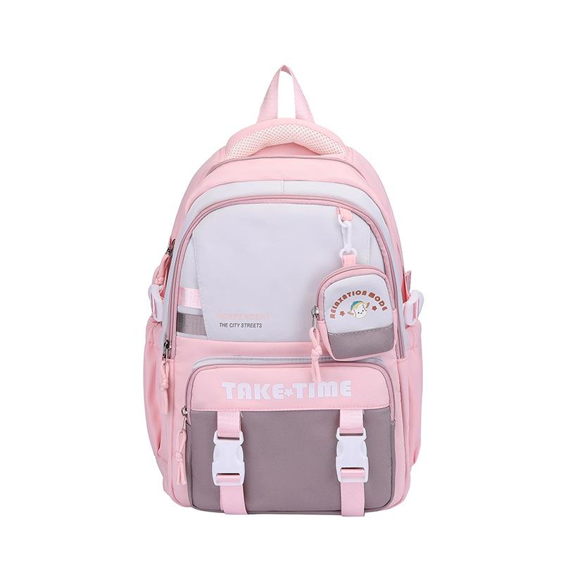 New junior high school schoolbag college student college casual simple backpack fashion trend middle school student shoulder