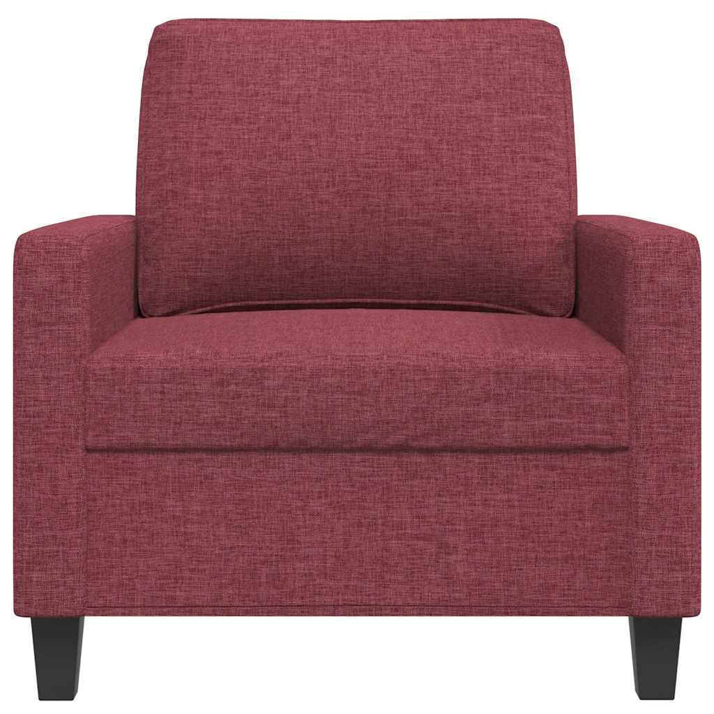 Armchair Burgundy 60 Cm Fabric