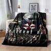 R-Resident Evil Game Gamer Soft Plush Blanket Leon Ada Red Umbrella Blanket for Living Room Bedroom Bed Sofa Picnic Office Cover