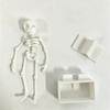 Aquarium Dancing Skeleton Bubbler Realistic Interactive Fish Tank Decor with Air Hose for Saltwater Aquarium Landscape