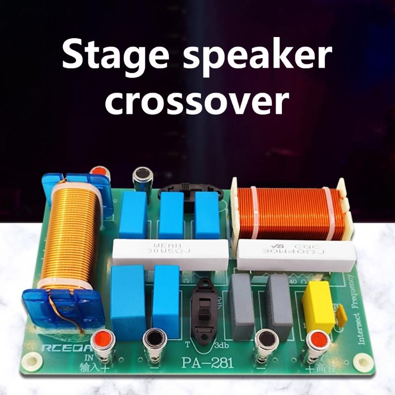 PA-281 Crossover 1000W Frequency Divider 2-way for 15Inch Speaker Treble/Bass Frequency Divider 2-Unit Splitter Board