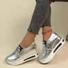Baskets à plateforme pour femmes, Chaussures de sport respirantes à semelle épaisse, Ballerines décontractées printemps été pour femmes