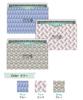 Loe RFID Card Magnetic Credit My Number Card Bankbook Size Set of 3 [LOE] [Japan Design] Case, Anti-Skimming, Card, & (Nordic Pattern, Colors)