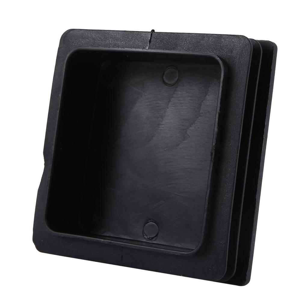 A84E-100mm X 100mm Kunststoff Rippen Quadratische Endkappen Abdeckung Rohreinsätze 4 Stück