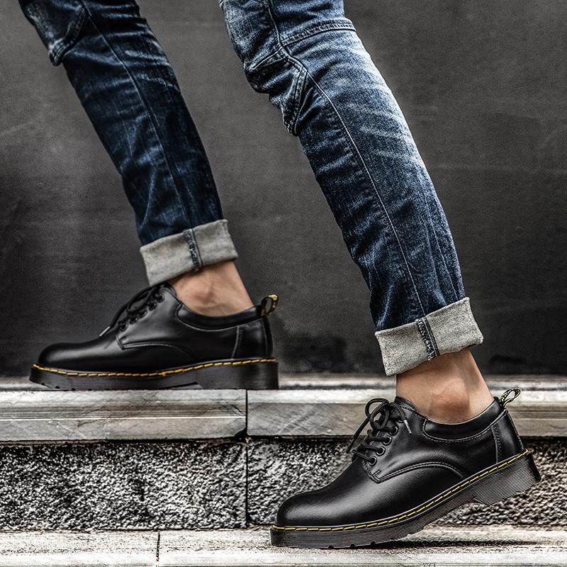 38-48Ανδρικά Παπούτσια από Γνήσιο Δέρμα Μεγάλο Μέγεθος Αδιάβροχα Υπαίθρια Παπούτσια Oxford Παπούτσια Derby Ανδρικά Μπρογκς Δερμάτινα Παπούτσια